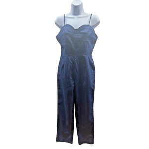 Denim Overalls Junior Large Jumper One Piece, adjustable straps, Corset Style